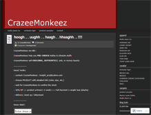 Tablet Screenshot of crazeemonkeez.wordpress.com