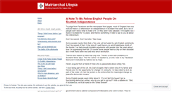 Desktop Screenshot of matriarchalutopia.wordpress.com