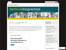 Tablet Screenshot of bermudabiographies.wordpress.com