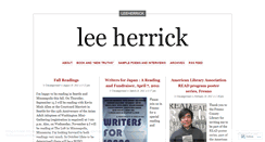 Desktop Screenshot of leeherrick.wordpress.com