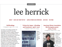 Tablet Screenshot of leeherrick.wordpress.com