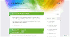 Desktop Screenshot of apkreleases.wordpress.com