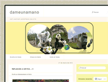 Tablet Screenshot of dameunamano.wordpress.com