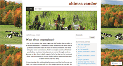 Desktop Screenshot of ahimsafarm.wordpress.com