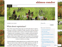 Tablet Screenshot of ahimsafarm.wordpress.com