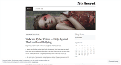 Desktop Screenshot of nosecret.wordpress.com