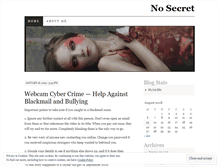 Tablet Screenshot of nosecret.wordpress.com