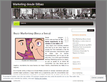 Tablet Screenshot of marketingbilbao.wordpress.com