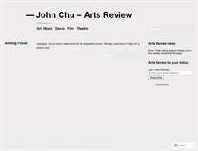 Tablet Screenshot of johnchuartsreview.wordpress.com