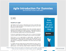 Tablet Screenshot of agileintro.wordpress.com