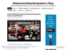 Tablet Screenshot of malaysiaweddingvideographer.wordpress.com