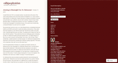 Desktop Screenshot of calhipsophysician.wordpress.com
