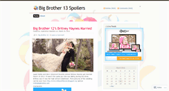 Desktop Screenshot of bigbrother13spoilers.wordpress.com