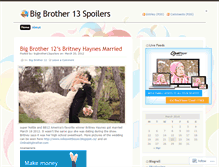 Tablet Screenshot of bigbrother13spoilers.wordpress.com