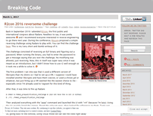 Tablet Screenshot of breakingcode.wordpress.com
