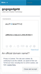 Mobile Screenshot of gogogadgetz.wordpress.com