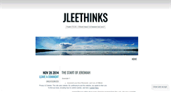 Desktop Screenshot of jleethinks.wordpress.com