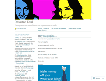 Tablet Screenshot of desastretotal.wordpress.com
