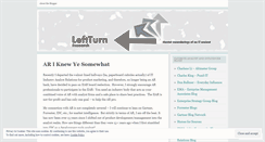 Desktop Screenshot of lefturnresearch.wordpress.com