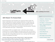 Tablet Screenshot of lefturnresearch.wordpress.com