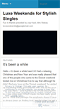 Mobile Screenshot of luxeweekends.wordpress.com