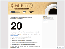 Tablet Screenshot of crmcafe.wordpress.com