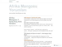 Tablet Screenshot of afrikamangosuyorumlari.wordpress.com