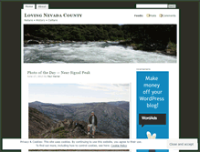 Tablet Screenshot of lovingnevadacounty.wordpress.com