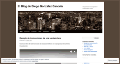 Desktop Screenshot of diegogonz.wordpress.com