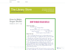 Tablet Screenshot of librarystore.wordpress.com