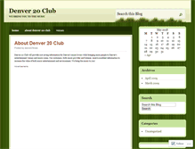 Tablet Screenshot of denver20club.wordpress.com