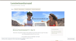 Desktop Screenshot of laraineinandaround.wordpress.com