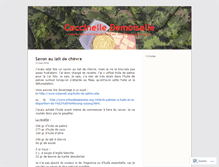 Tablet Screenshot of coccinelledemoiselle.wordpress.com