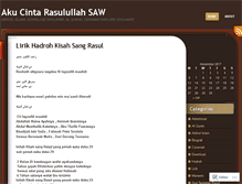 Tablet Screenshot of akucintarasulullah.wordpress.com