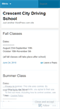 Mobile Screenshot of crescentcitydrivingschool.wordpress.com