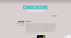 Desktop Screenshot of comocouture.wordpress.com