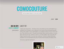 Tablet Screenshot of comocouture.wordpress.com