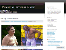 Tablet Screenshot of fitnessmadesimple.wordpress.com