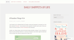 Desktop Screenshot of dailysnippetsoflife.wordpress.com