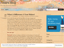 Tablet Screenshot of folab.wordpress.com