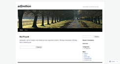 Desktop Screenshot of ad2million.wordpress.com