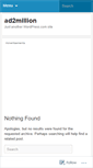 Mobile Screenshot of ad2million.wordpress.com
