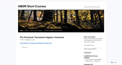 Desktop Screenshot of amorshortcourses.wordpress.com