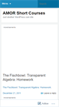 Mobile Screenshot of amorshortcourses.wordpress.com