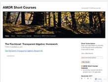 Tablet Screenshot of amorshortcourses.wordpress.com