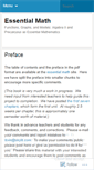 Mobile Screenshot of essentialmath.wordpress.com