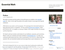 Tablet Screenshot of essentialmath.wordpress.com