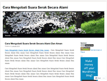 Tablet Screenshot of caramengobatisuaraserakriki.wordpress.com
