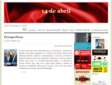 Tablet Screenshot of 14deabril.wordpress.com