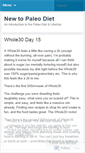 Mobile Screenshot of newtopaleodiet.wordpress.com